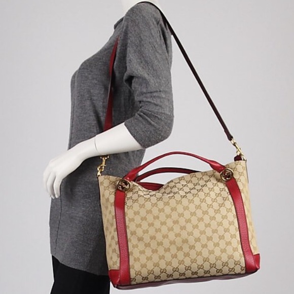 💕 GORGEOUS 💕 authentic GUCCI ZIPPER TOTE